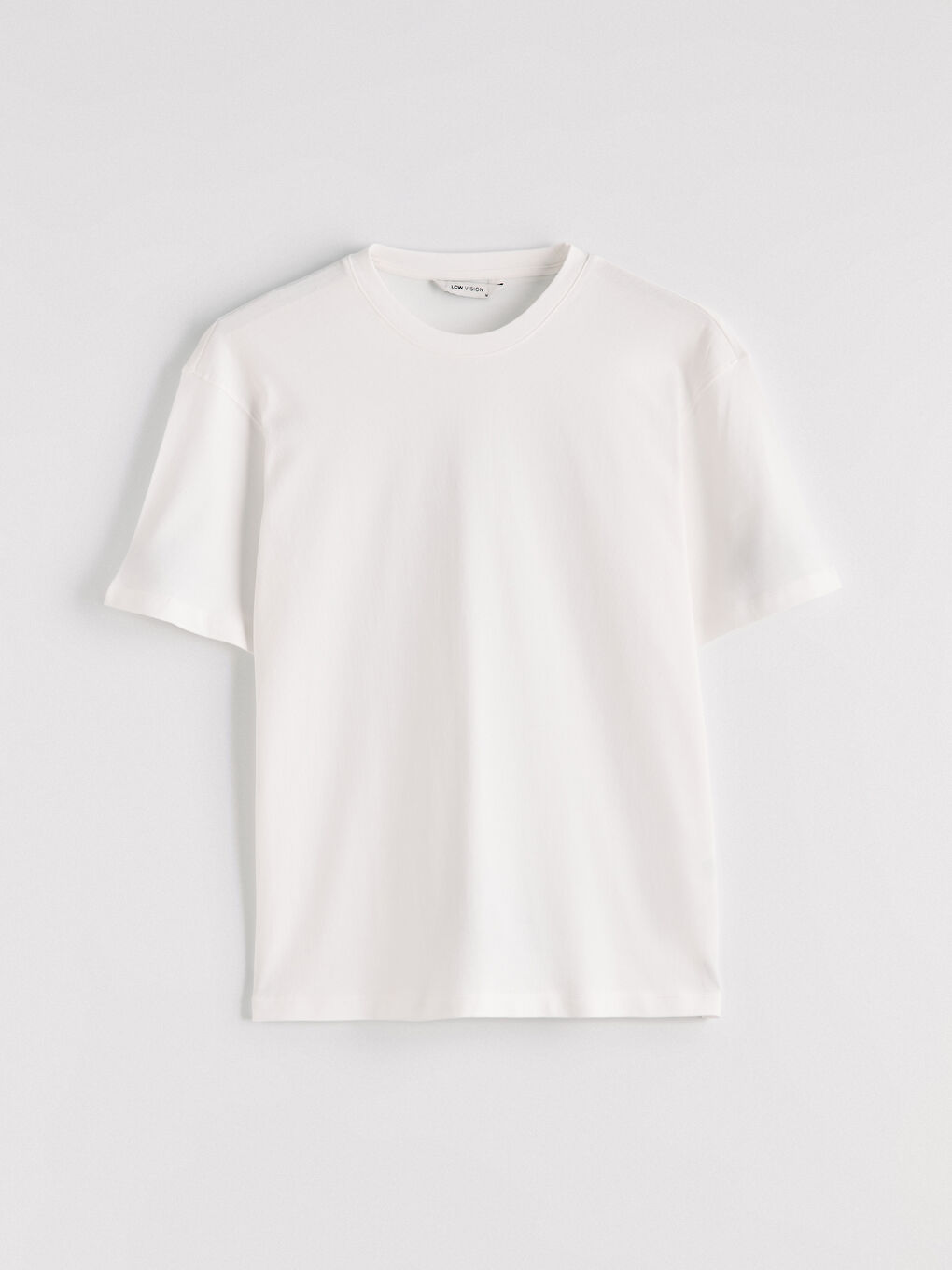 Ekru Bisiklet Yaka Penye Erkek Tişört