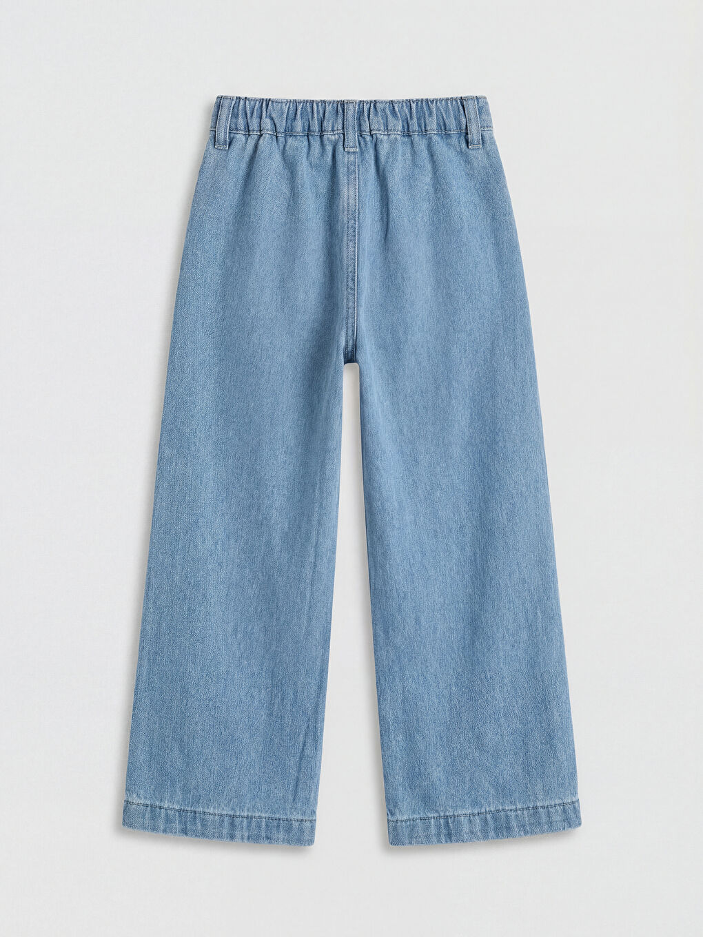 İndigo Regular Fit Taşlı Kız Çocuk Jean Pantolon-1