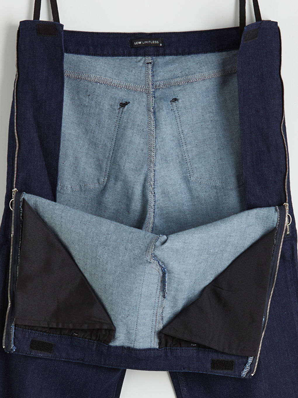 İndigo Kolay Giyilebilir Beli Fermuarlı Straight Fit Kadın Jean Pantolon
-7