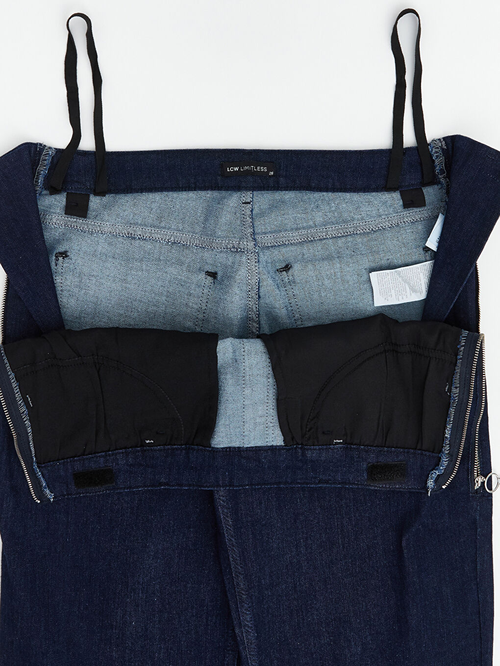 İndigo Kolay Giyilebilir Beli Fermuarlı Straight Fit Kadın Jean Pantolon
-4