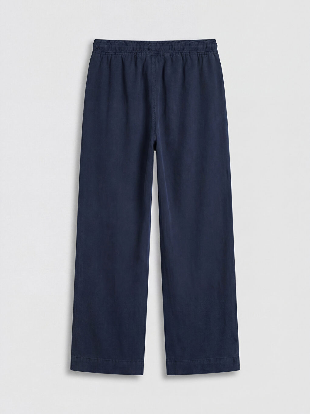 Lacivert Beli Lastikli Carrot Fit Kadın Jean Pantolon-1