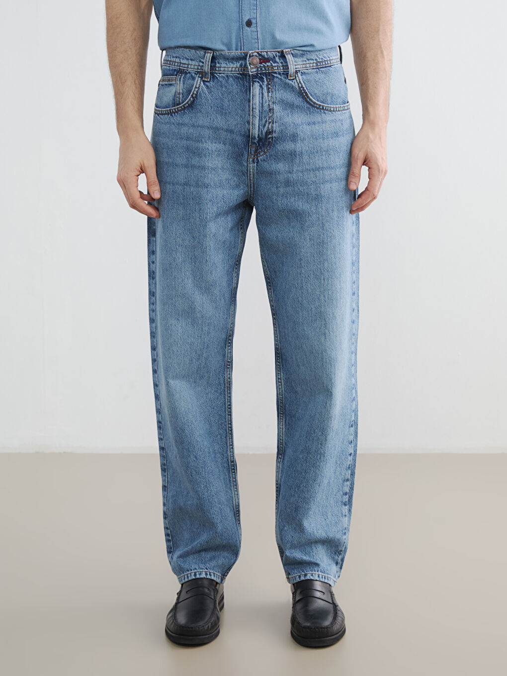 İndigo 745 Baggy Fit Erkek Jean Pantolon-1