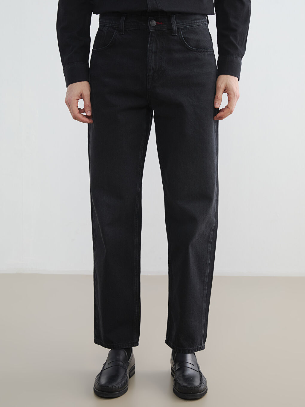 745 Джинсы свободного кроя для мужчин-1