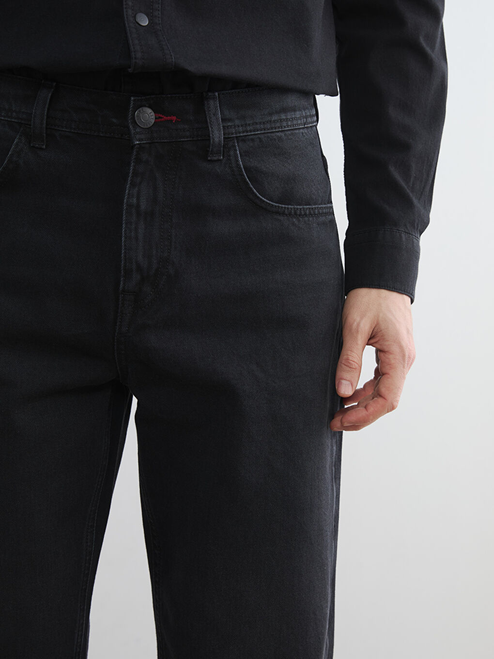 745 Джинсы свободного кроя для мужчин-2