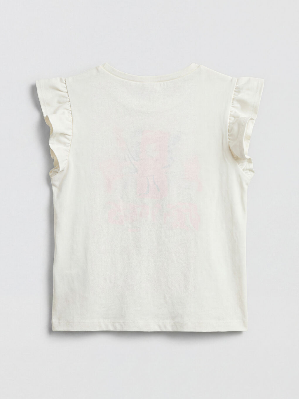 Ekru Barbie Baskılı Kız Bebek Bluz ve Tayt Pantolon-2