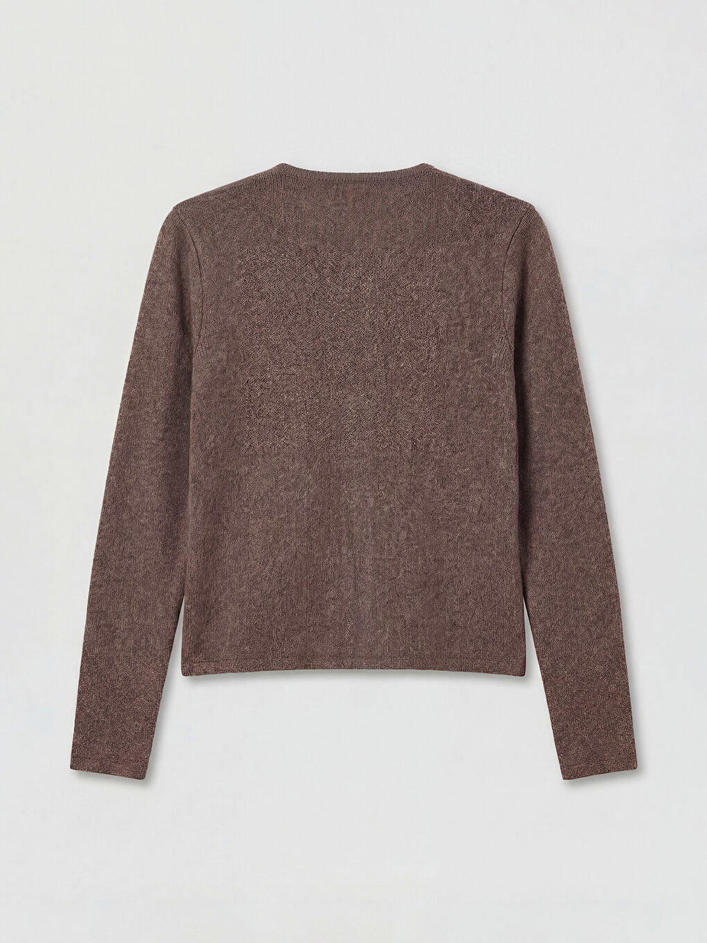 Kahverengi Bisiklet Yaka Kadın Hırka	-5