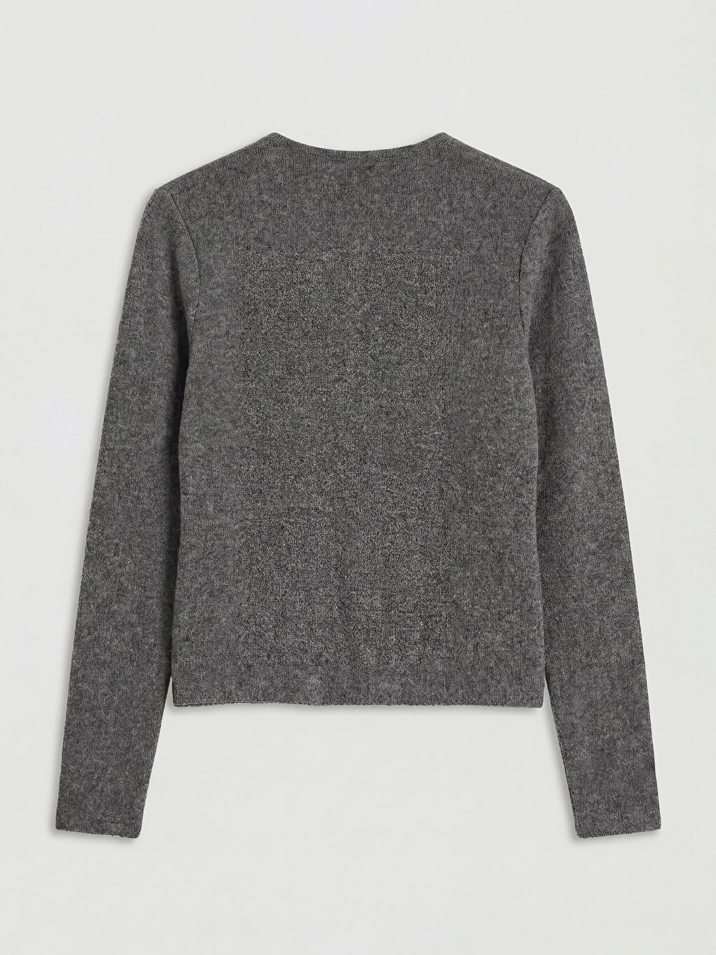 Antrasit Bisiklet Yaka Kadın Hırka	-1