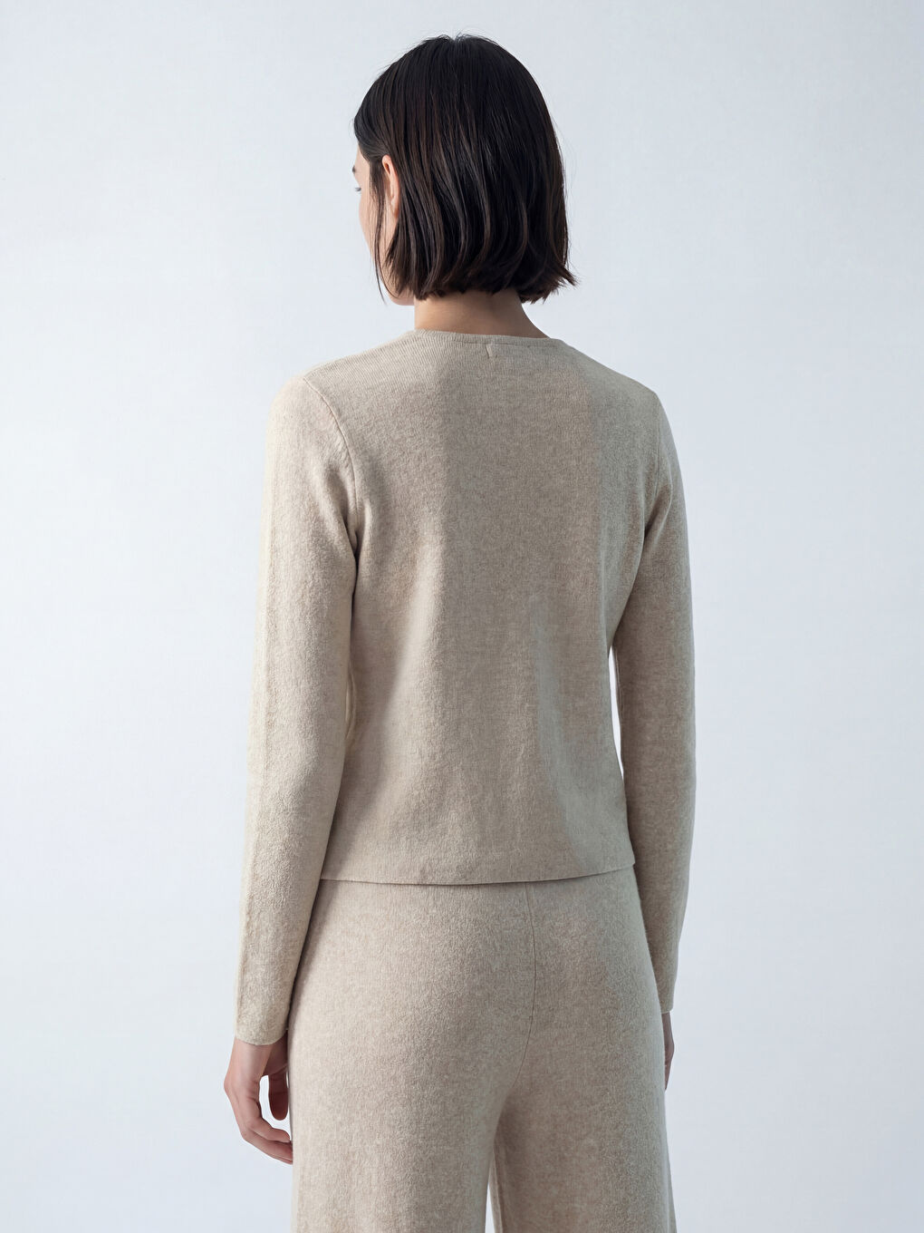 Women's Crew Neck Cardigan-3