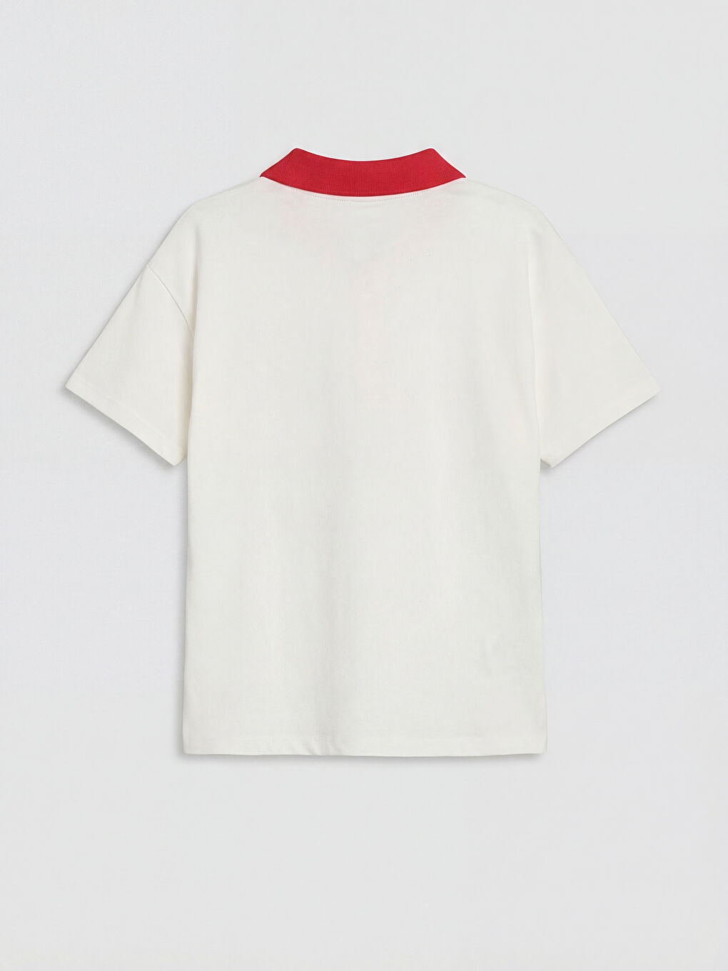 Ekru Polo Yaka Hello Kitty Lisanslı Kız Çocuk Tişört-1