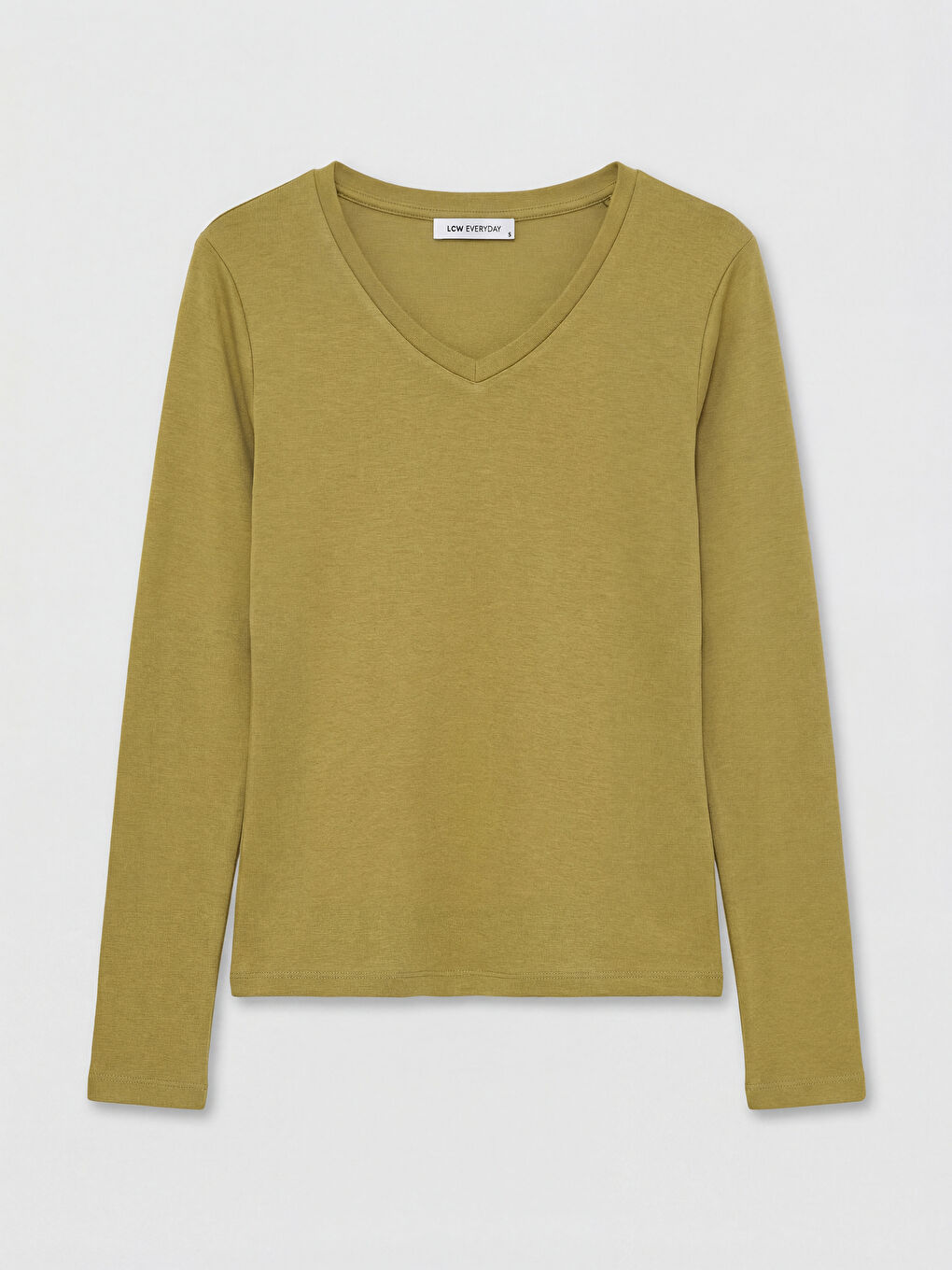 Yeşil V Yaka Kadın Body