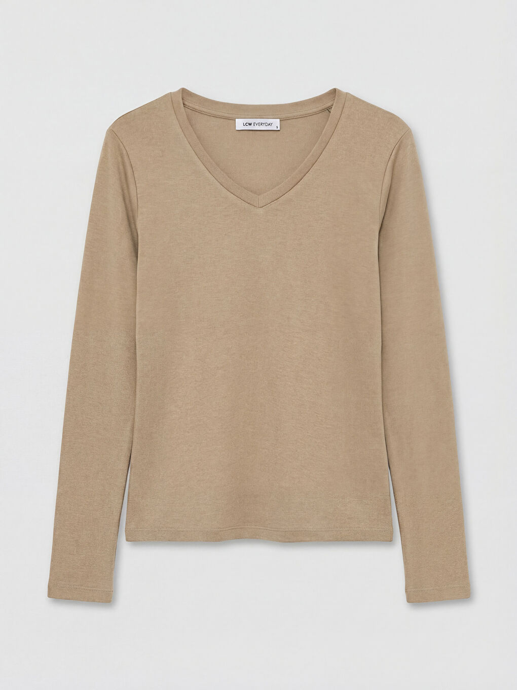 Kahverengi V Yaka Kadın Body