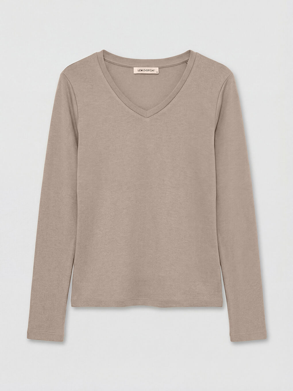 Kahverengi V Yaka Kadın Body-4