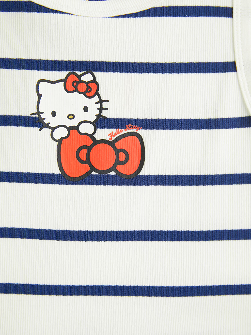 дөңгелек жағалы hello kitty принтті қыздарға арналған майка-2