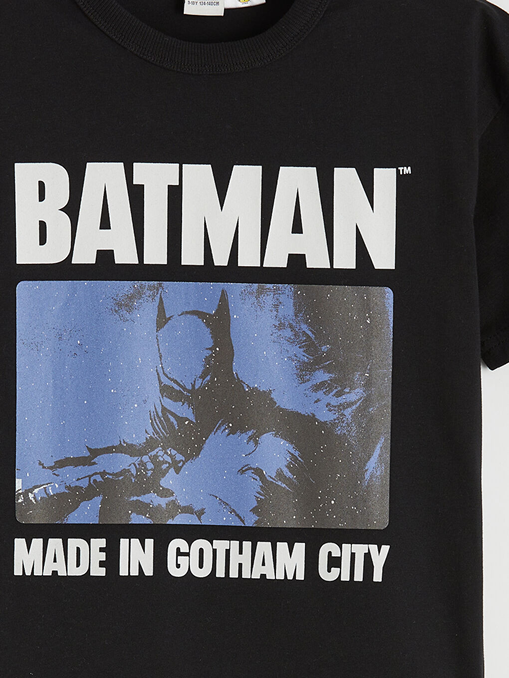 Siyah Batman Baskılı Erkek Çocuk Tişört-2