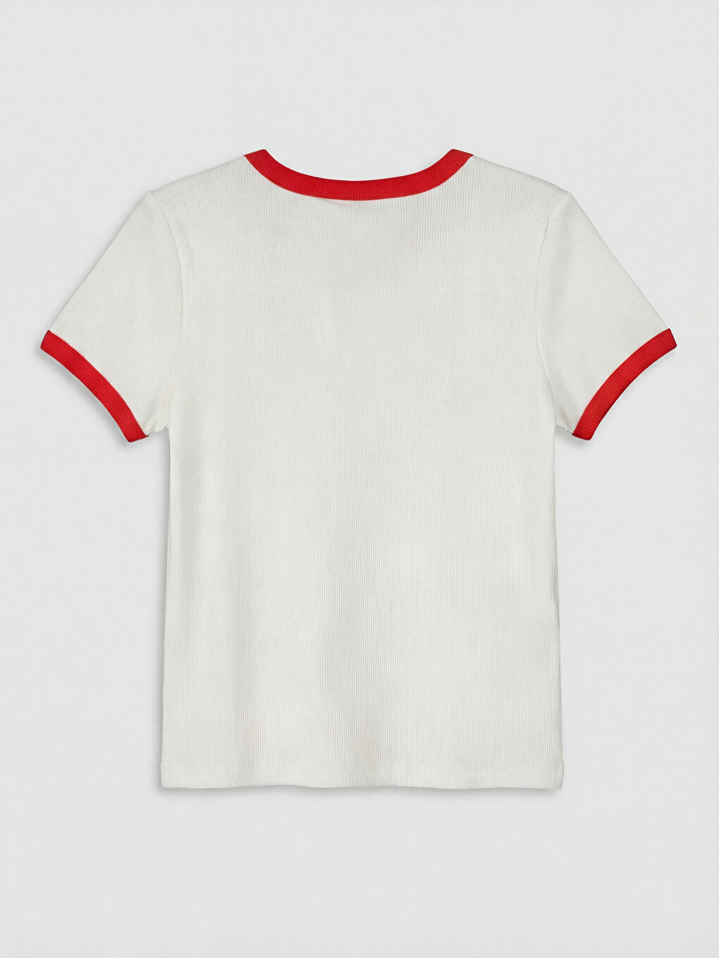 Ekru Hello Kitty Baskılı Kız Çocuk Fitilli Tişört-2