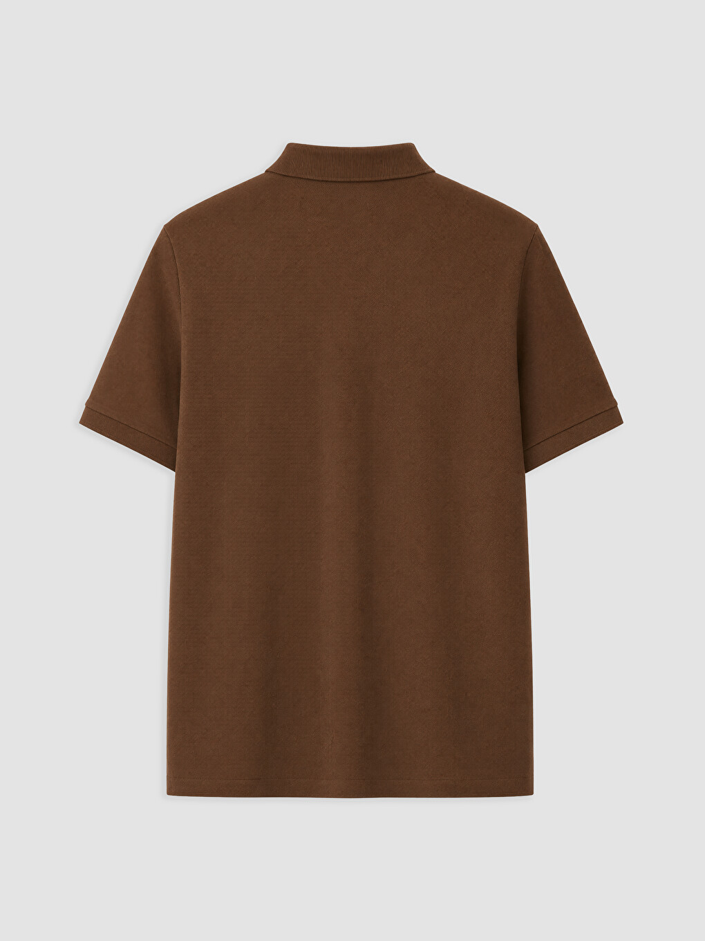Kahverengi Polo Yaka Pike Erkek Tişört-4