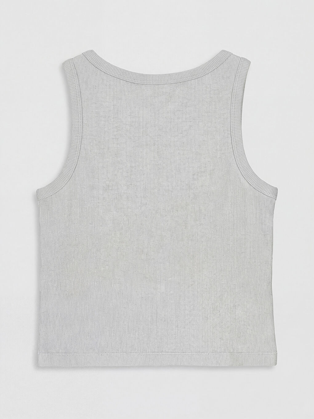 Gri Smileyworld Baskılı Kız Çocuk Atlet-1