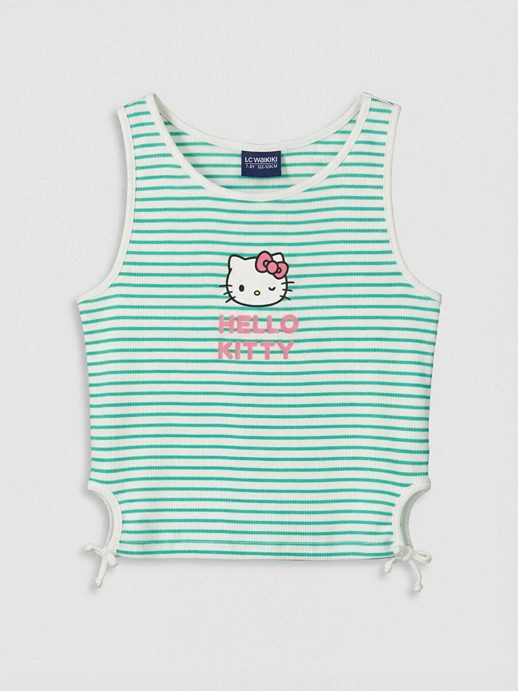 Майка без рукавов с круглым вырезом с принтом Hello Kitty для девочек