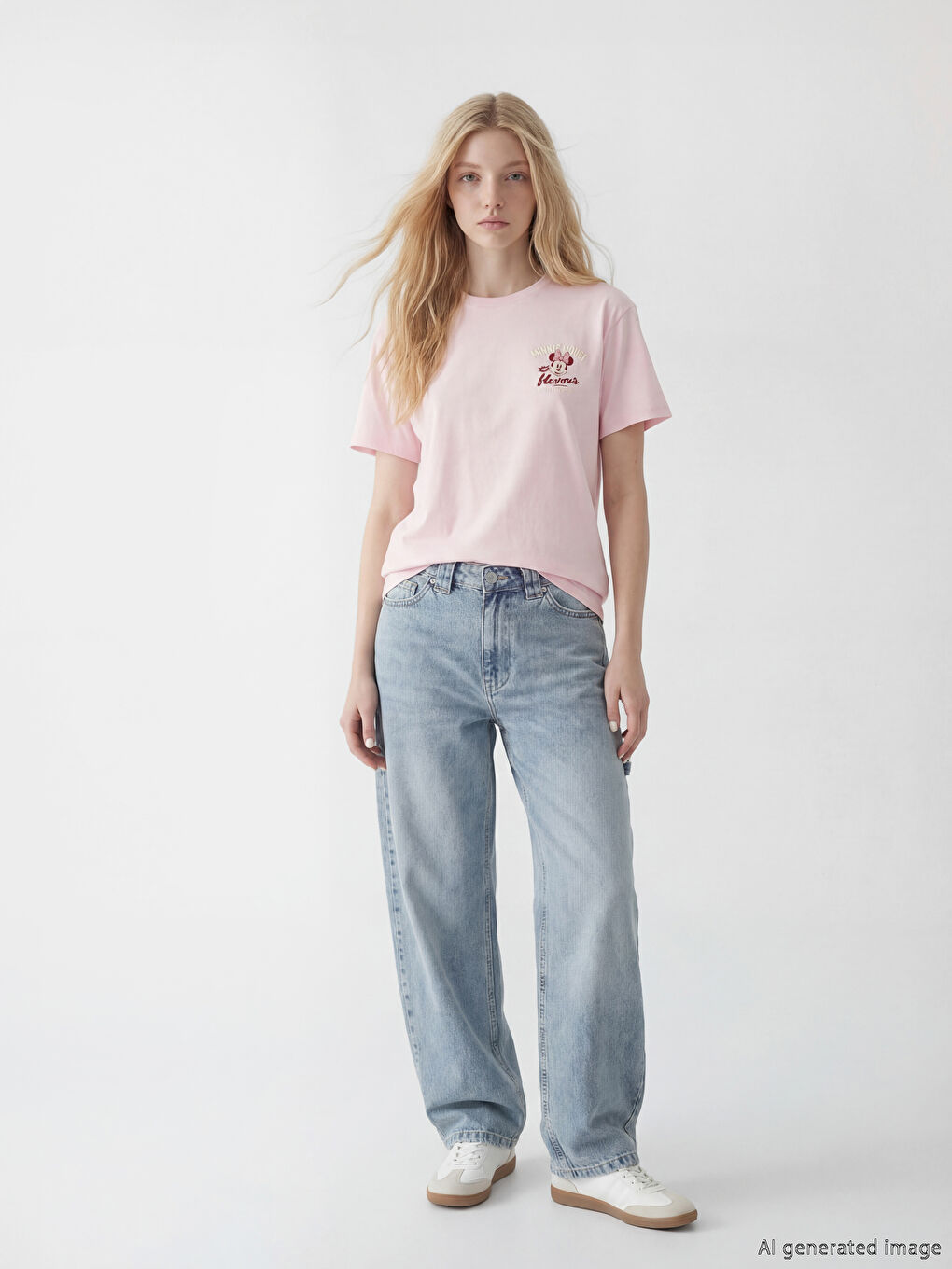 Γυναίκα ΡΟΖ Μπλουζάκι-1