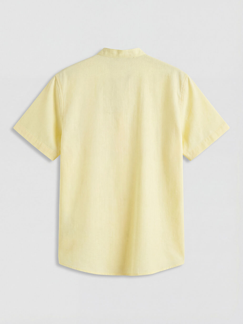 Sarı Hakim Yaka Kısa Kollu Erkek Çocuk Gömlek-1