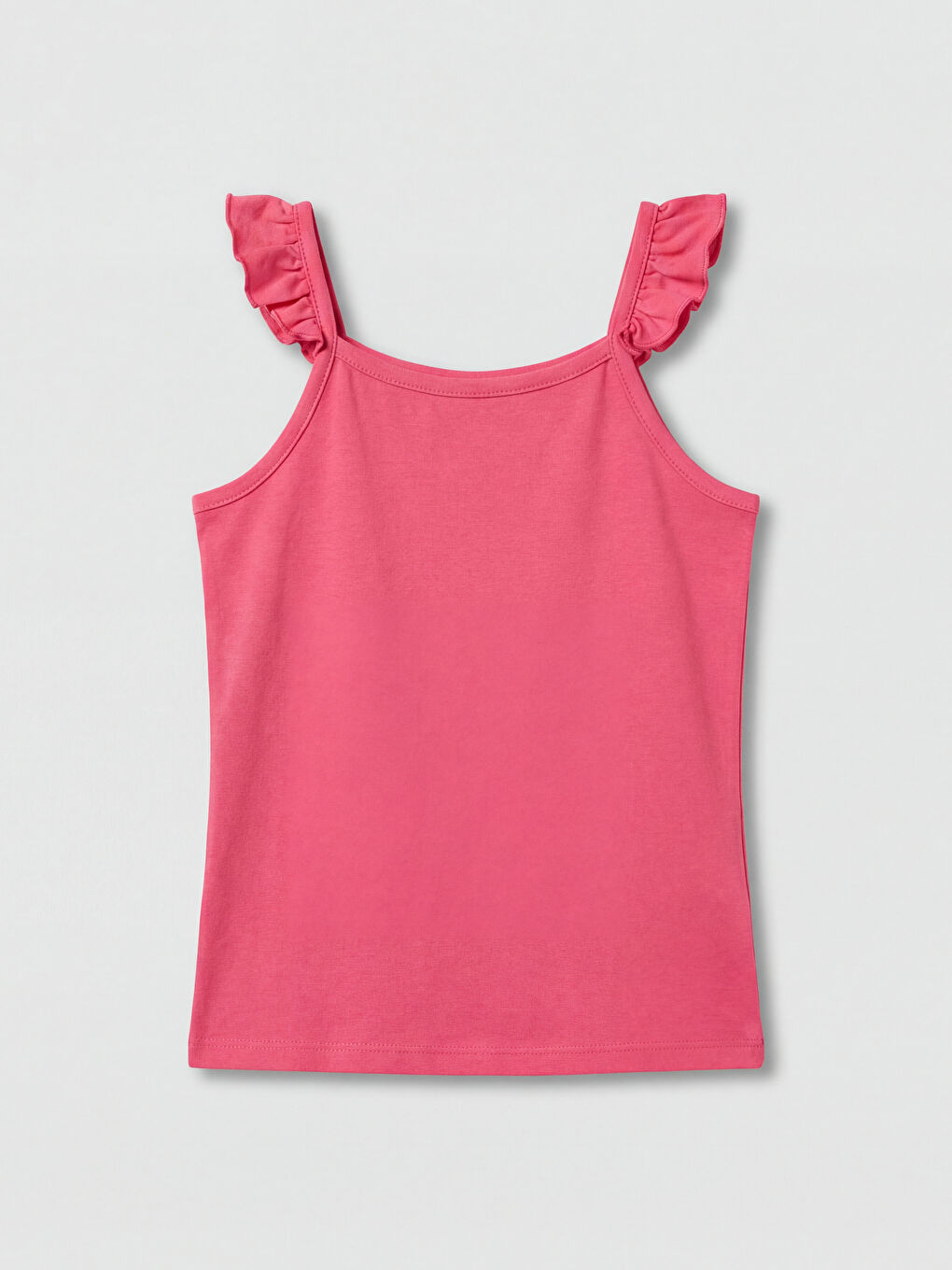 Fuşya U Yaka Kız Çocuk Atlet