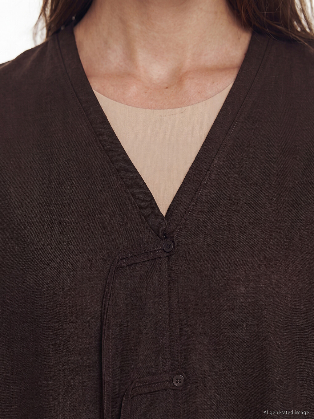 V Neck Oversize Women's Kimono-2