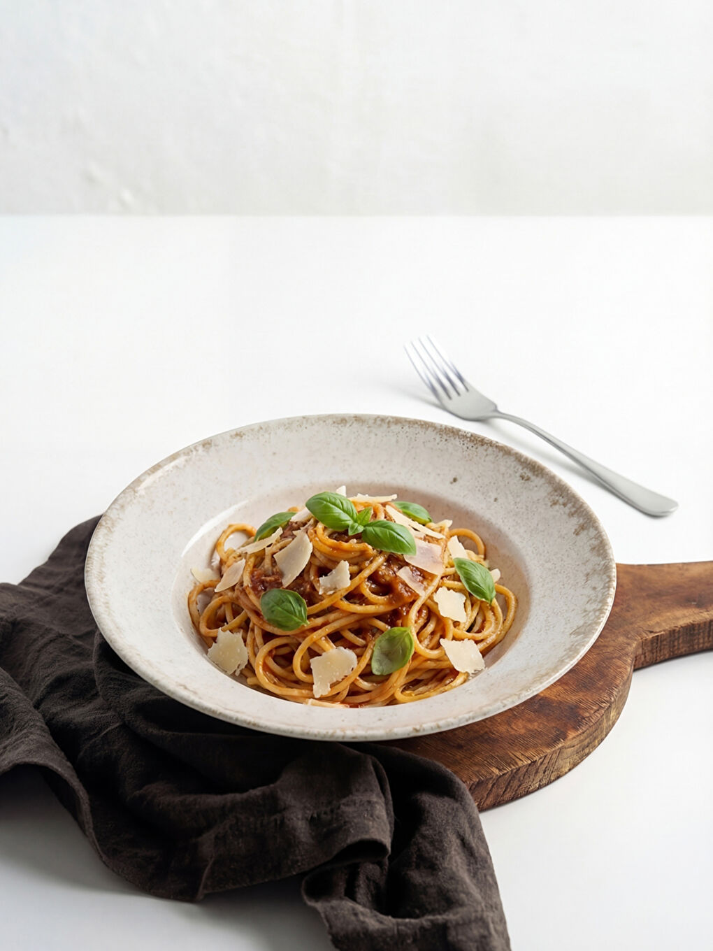 Bej Seramik Makarna Tabağı