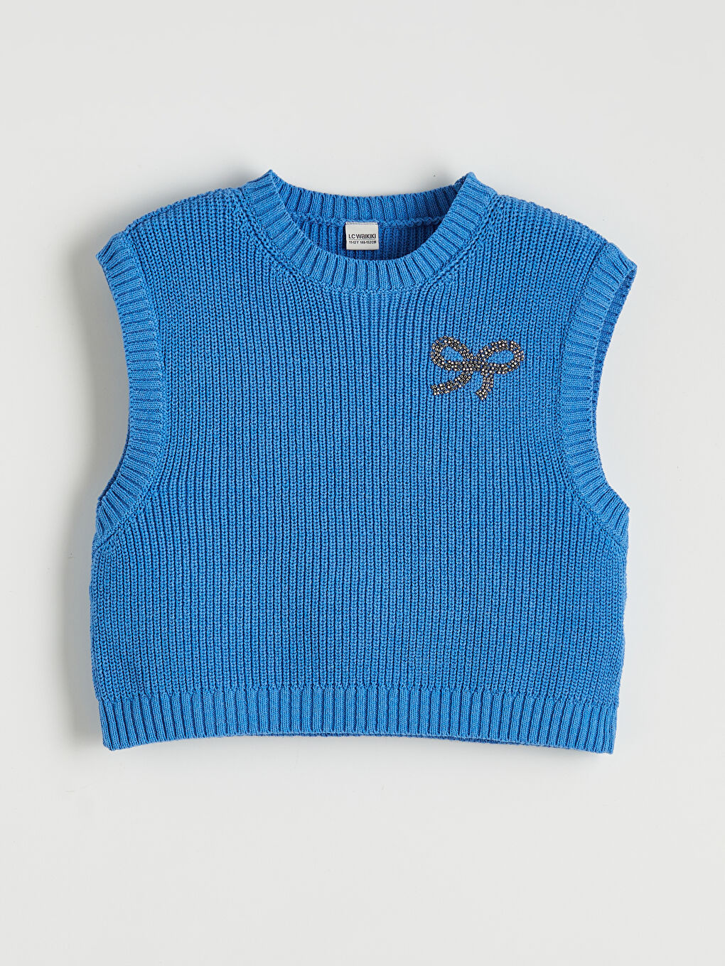 Mavi Bisiklet Yaka Kız Çocuk Elbise ve Süveter-1