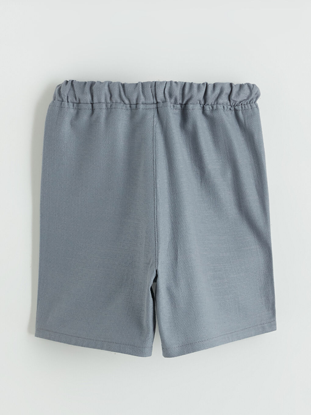 Gri Regular Fit Bağcıklı Erkek Çocuk Şort-2