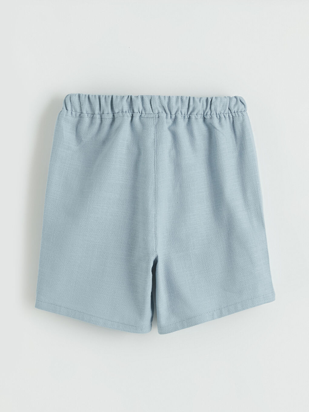 Mavi Beli Lastikli Bağcıklı Erkek Çocuk Şort-2