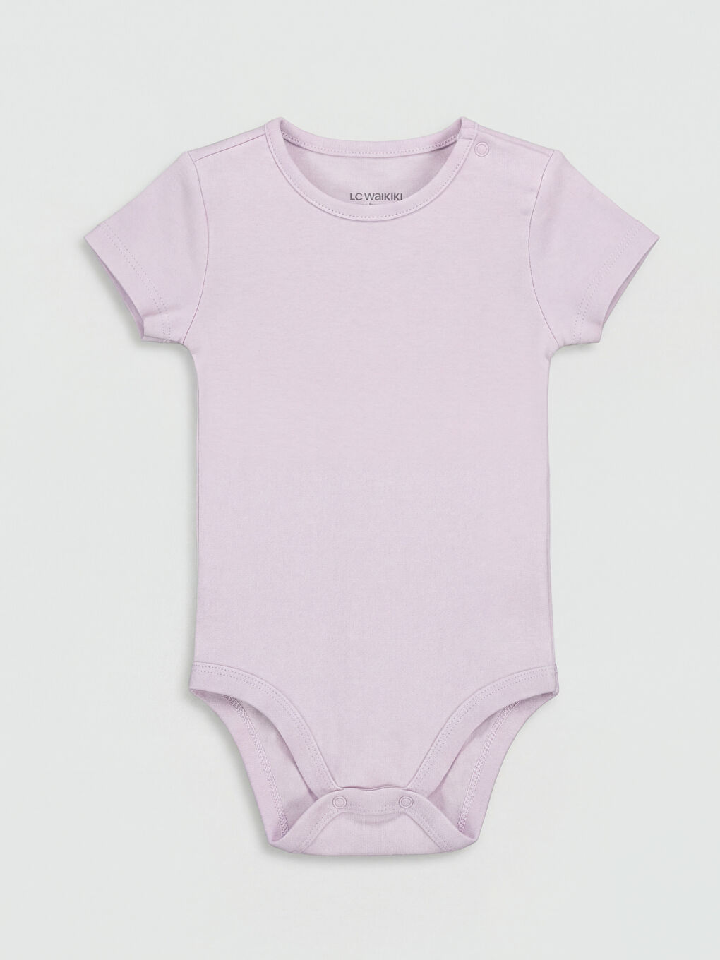 Crew Neck Printed Baby Girls' 2 Pack Bodysuit-3