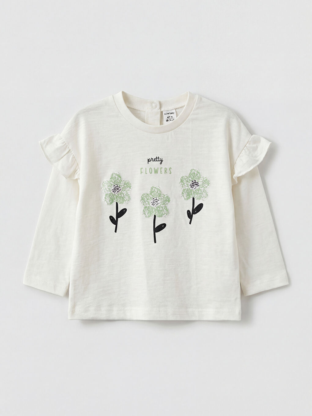 Floral Embroidered Baby Girls' Blouse and Leggings 2 Pack Set-1