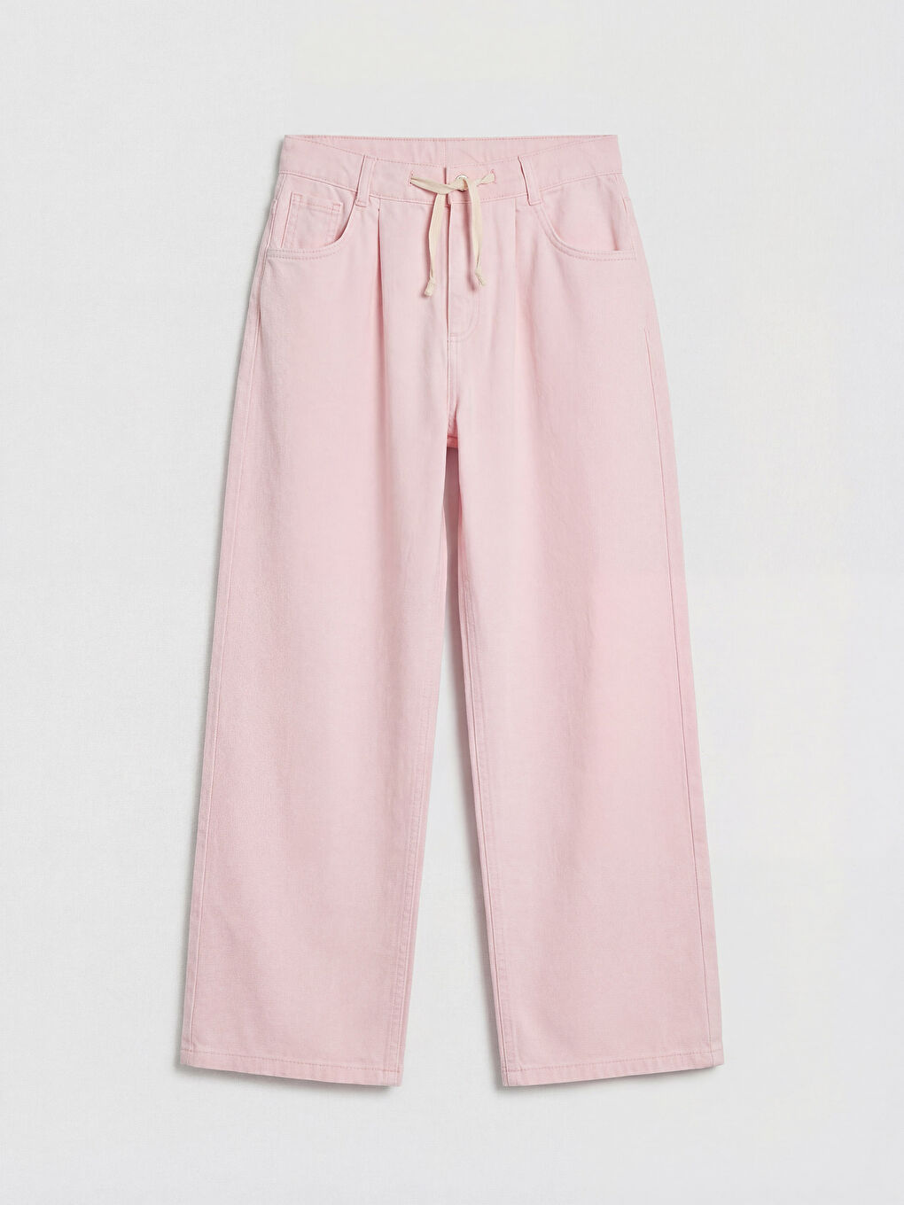 Pembe Wideleg Kız Çocuk Jean Pantolon