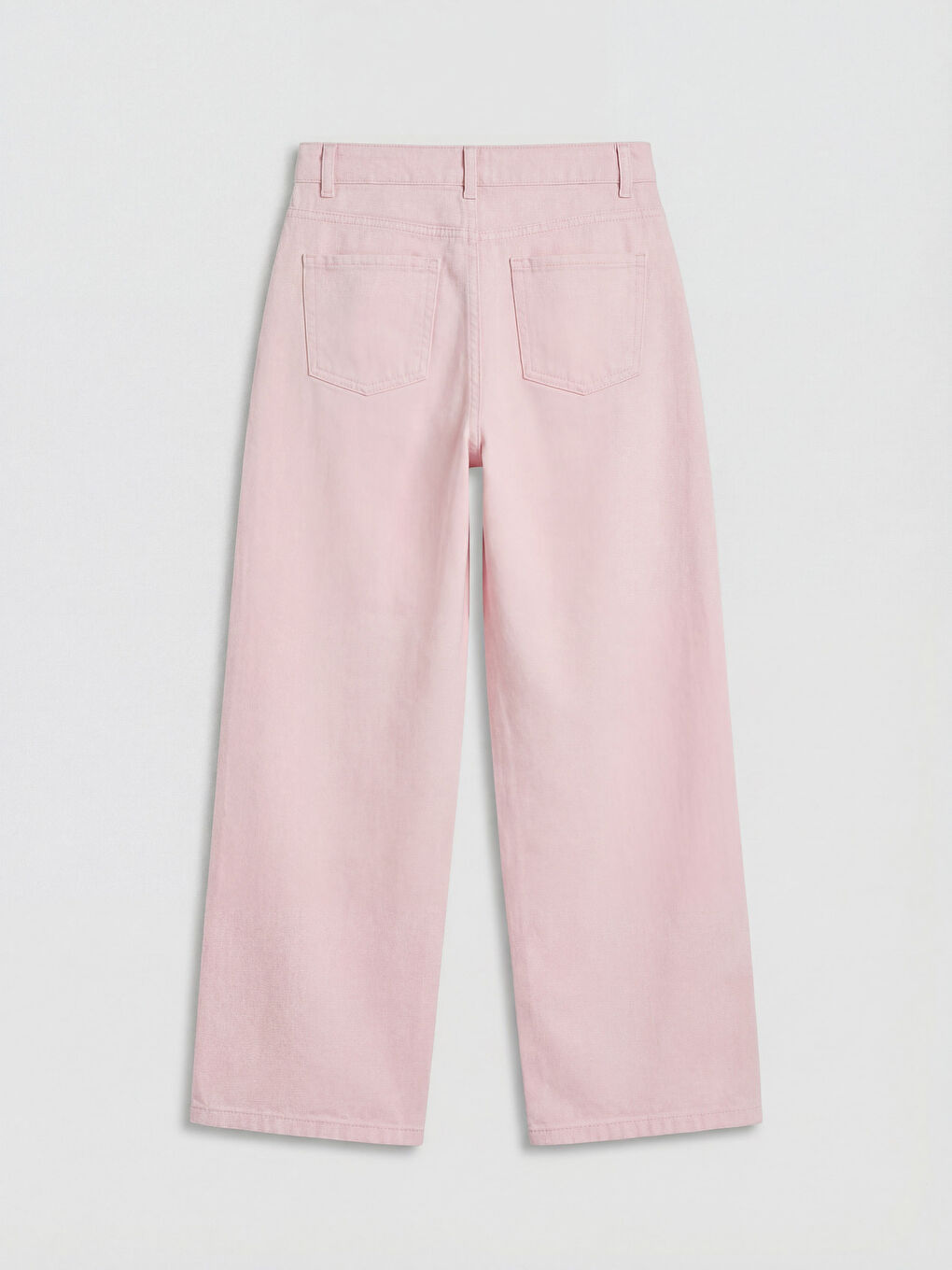 Pembe Wideleg Kız Çocuk Jean Pantolon-1