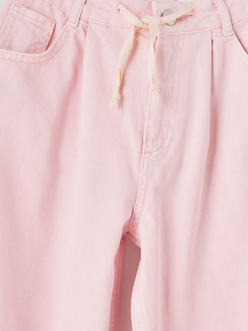 Pembe Wideleg Kız Çocuk Jean Pantolon-2