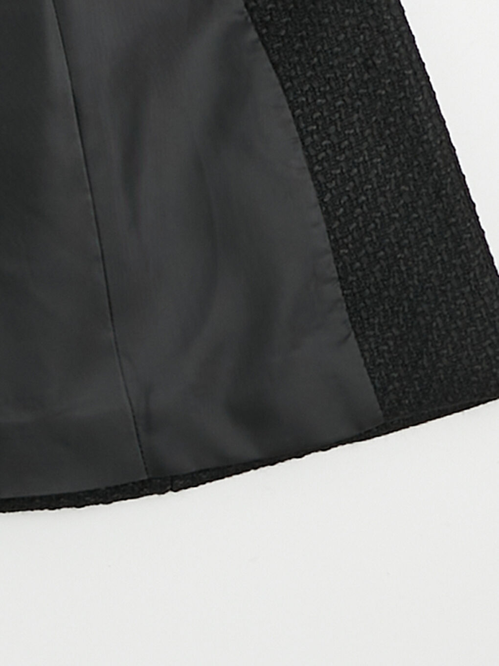 Siyah Gömlek Yaka Kadın Tüvit Klasik Yelek-2