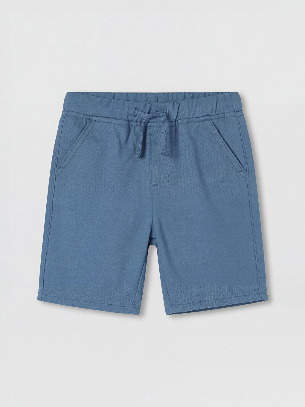 Mavi Beli Lastikli Erkek Çocuk Şort