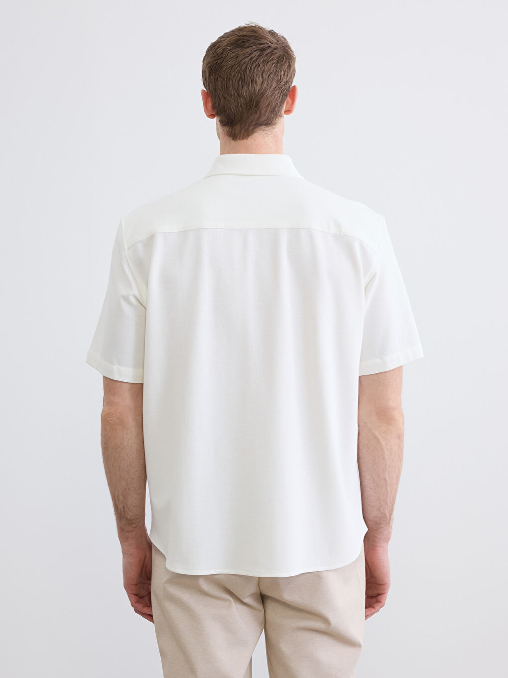 Regular Fit Textured Men's Shirt-3