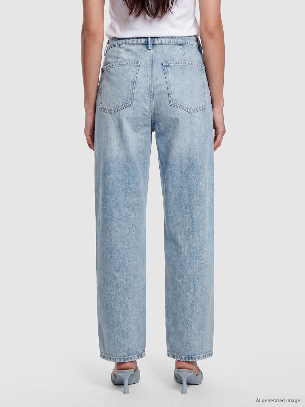 İndigo Carrot Fit Kadın Pileli Jean Pantolon-2