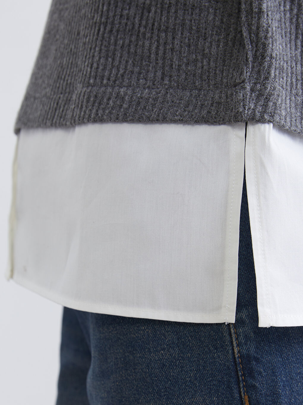 Antrasit Balıkçı Yaka Kadın Triko Kazak-2