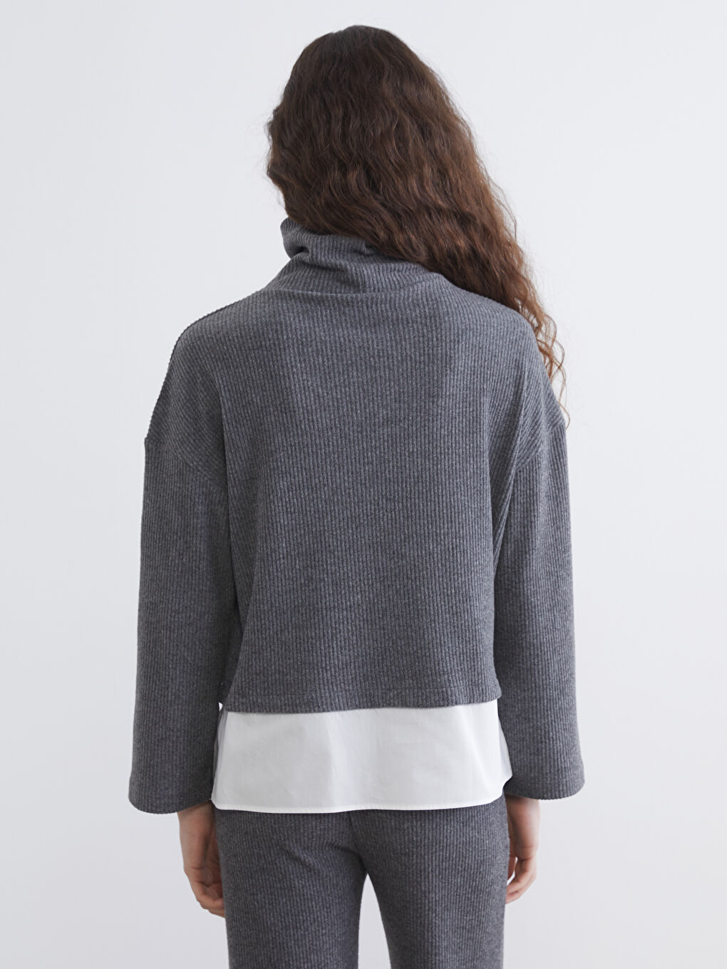 Women's Turtleneck Knit Sweater-6