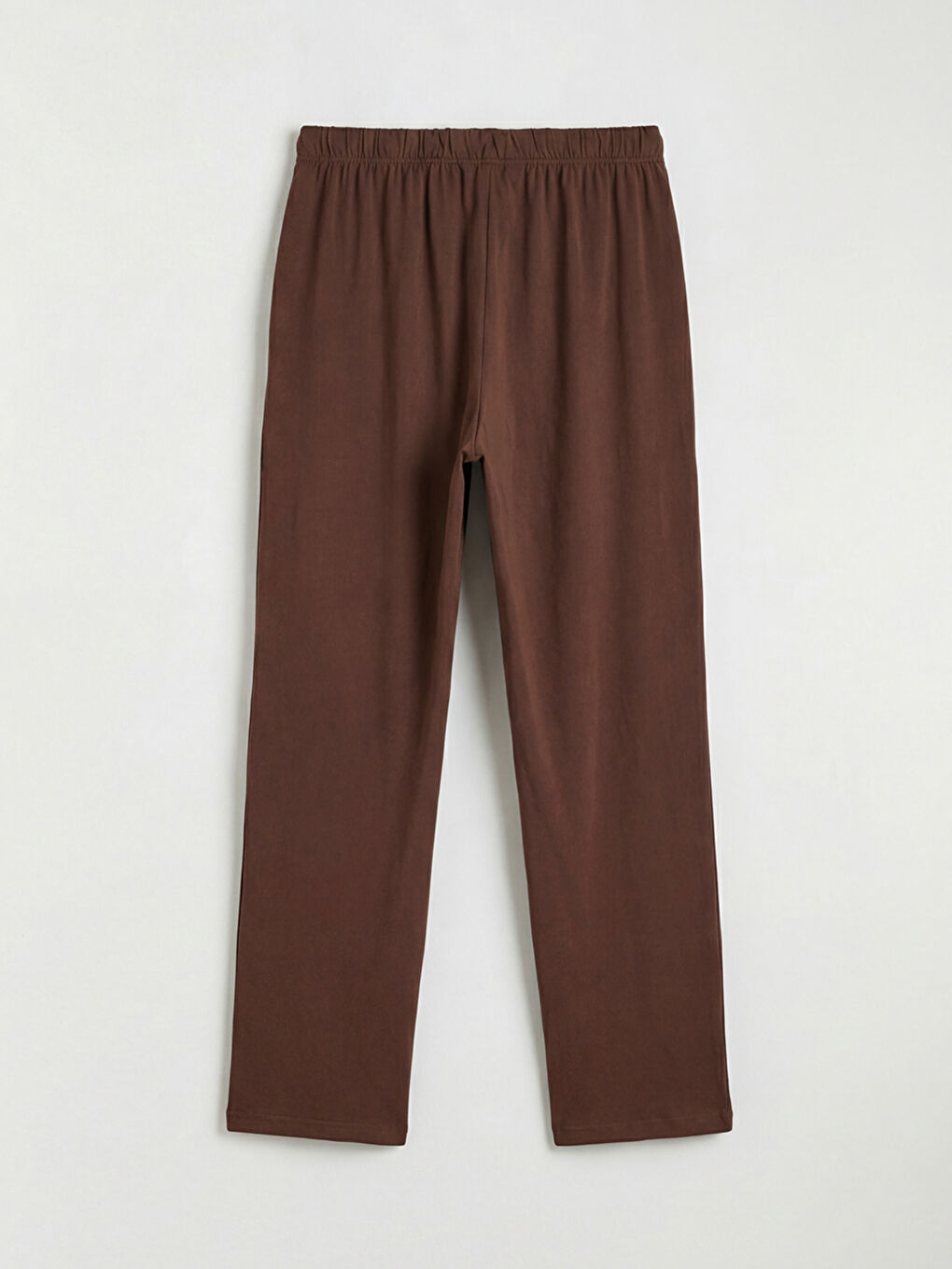 Kahverengi Bisiklet Yaka Baskılı Kadın Pijama Takımı-8