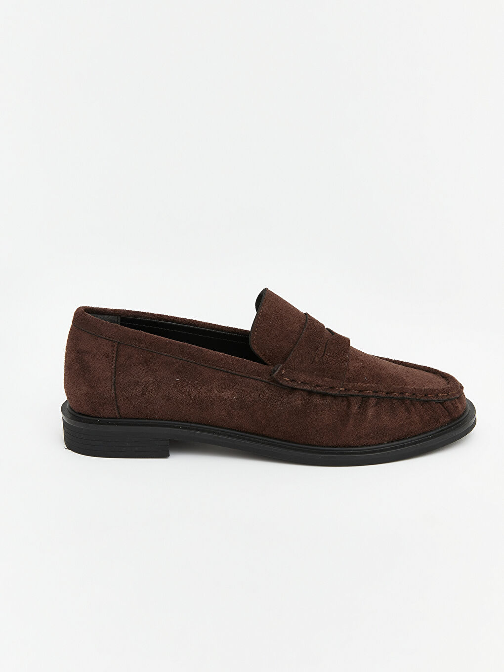 Kahverengi Süet Görünümlü Kadın Klasik Ayakkabı-1