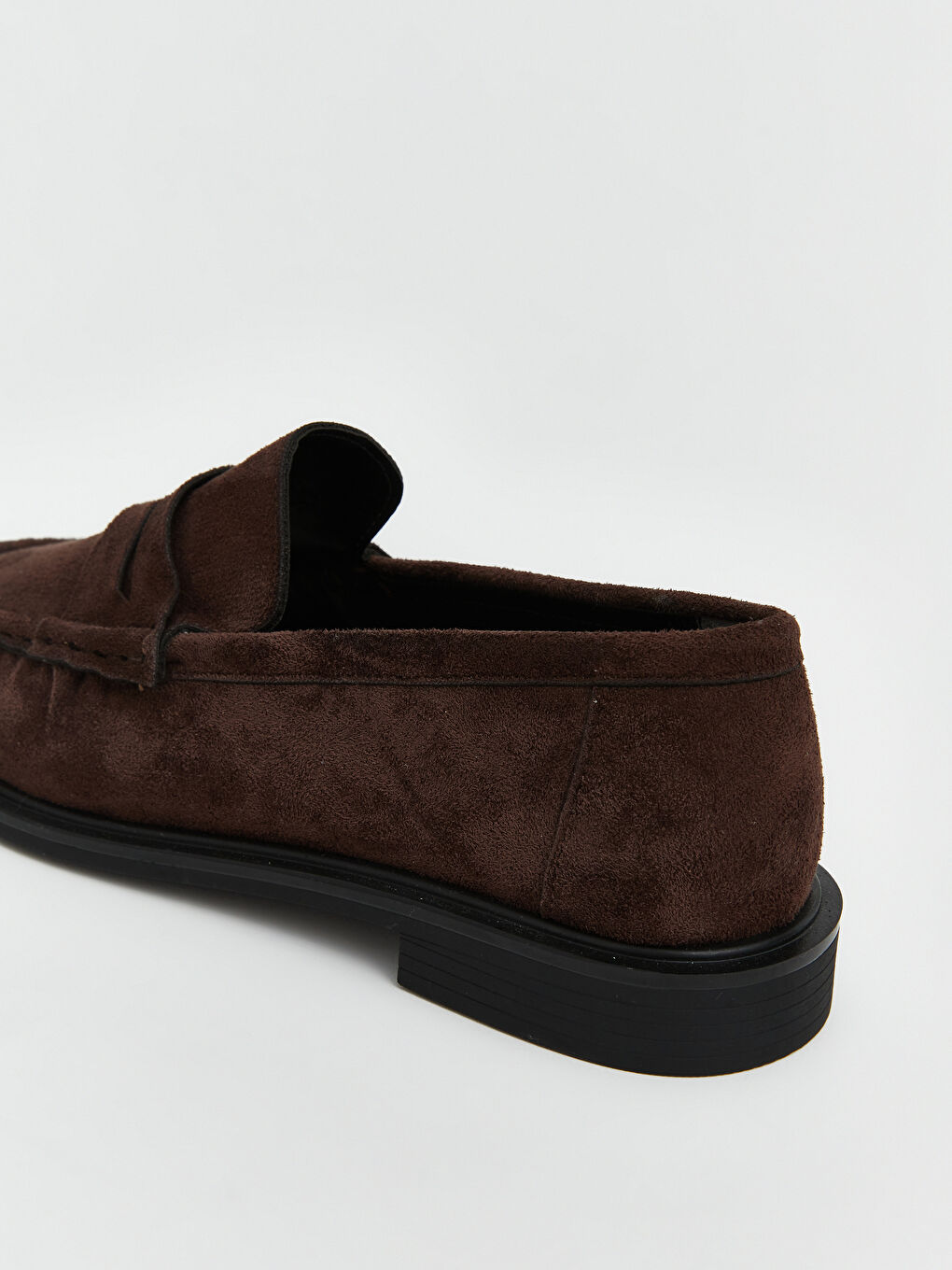 Kahverengi Süet Görünümlü Kadın Klasik Ayakkabı-4