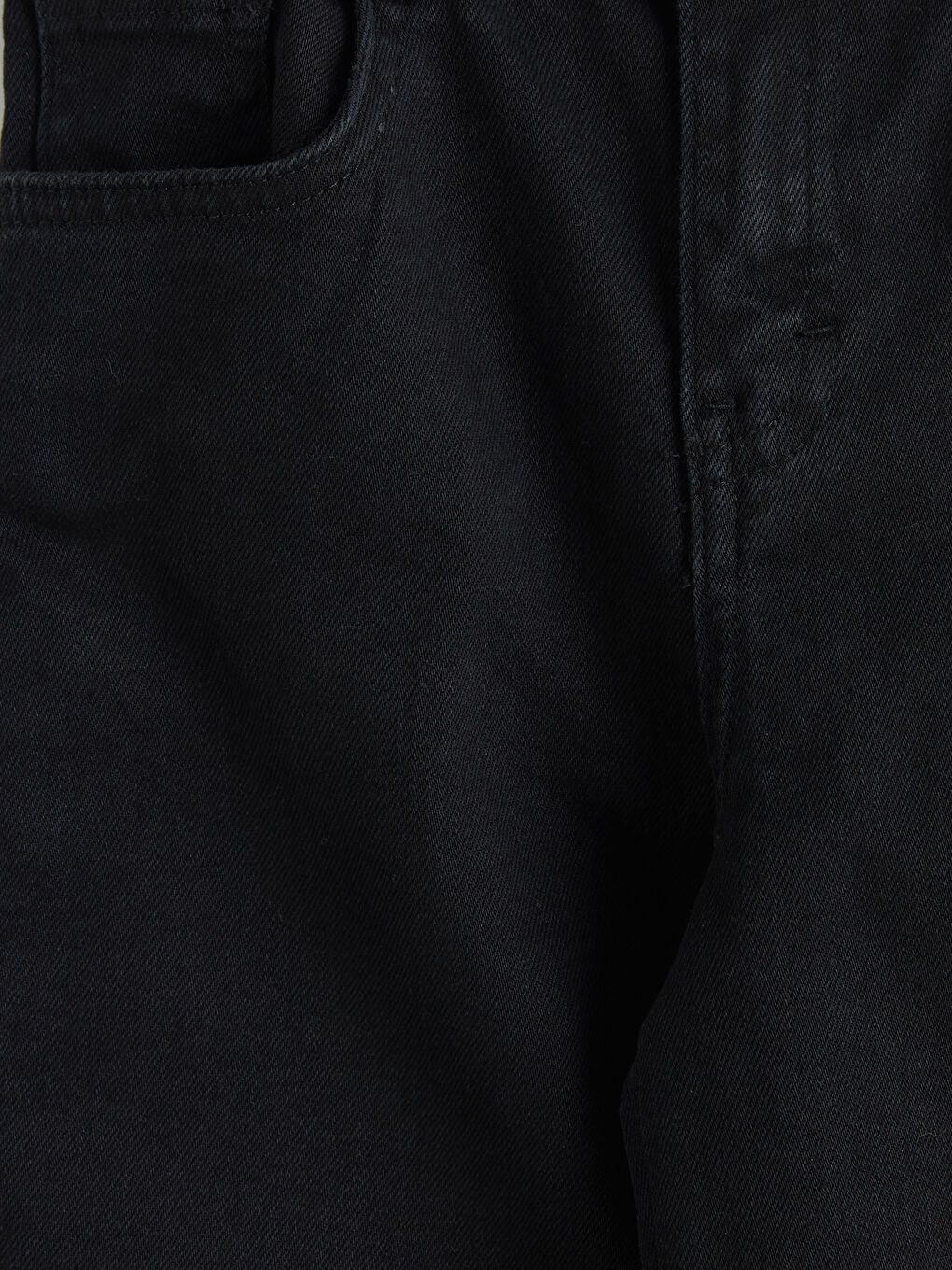 Siyah Wideleg Kız Çocuk Jean Pantolon-2