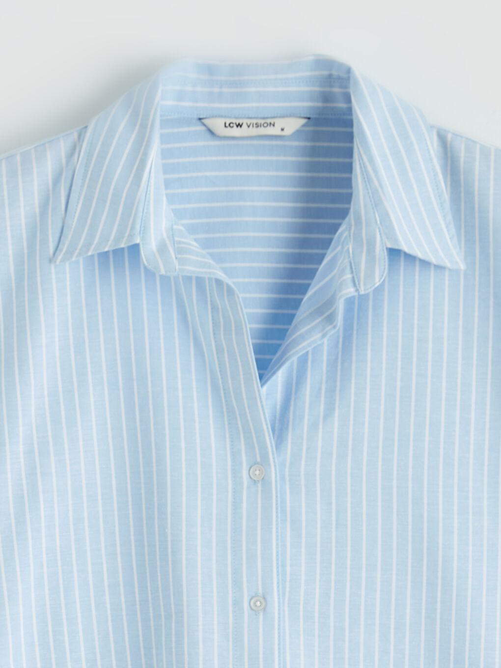 Striped Oversized Oxford Women's Shirt-1