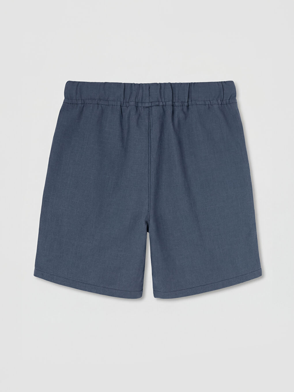 Lacivert Beli Lastikli Erkek Çocuk Şort-1