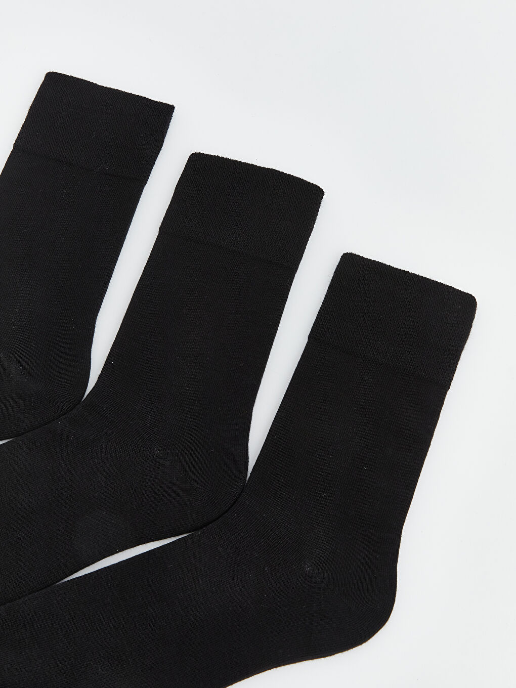 Siyah Erkek Soket Çorap 3'lü-1