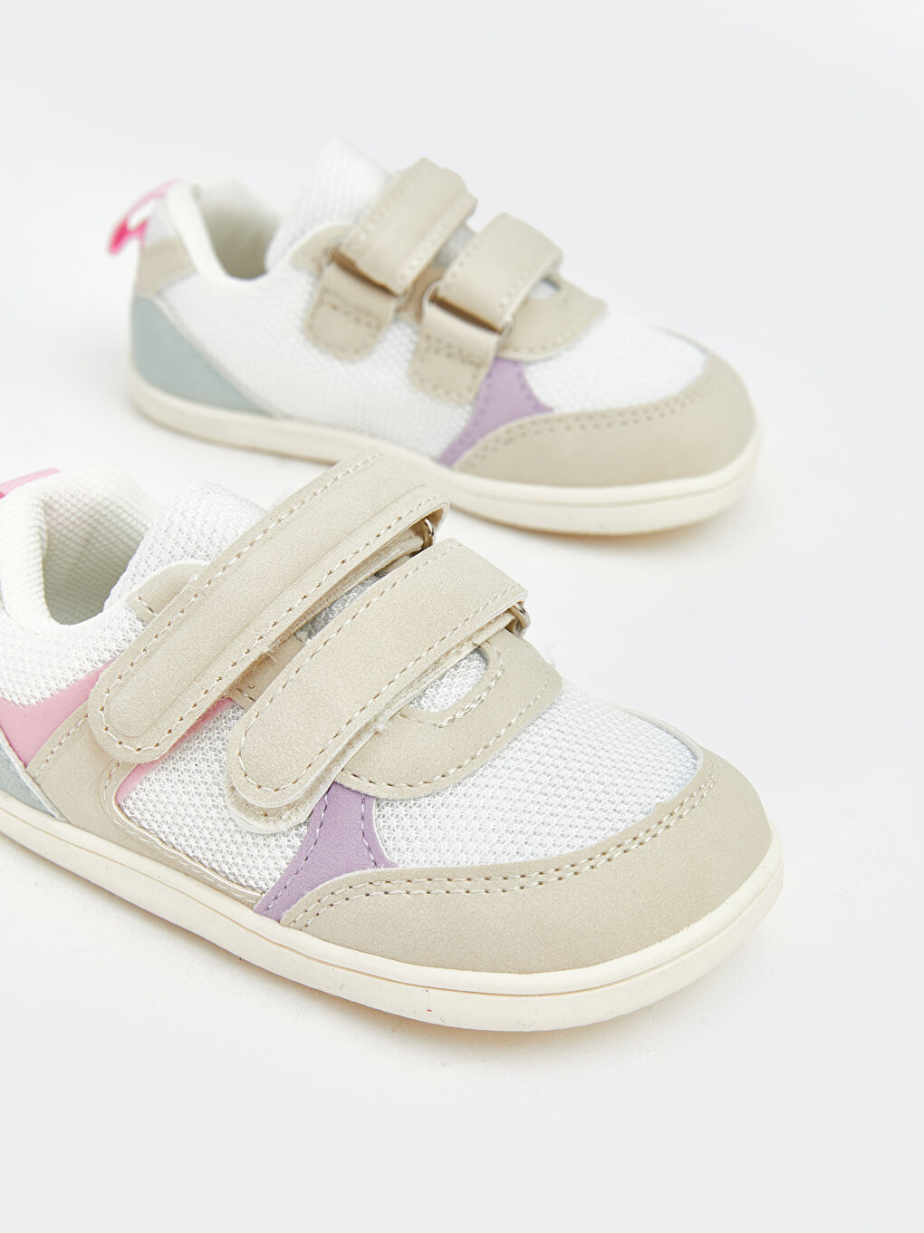 ჩვილი გოგონა კრემისფერი სპორტული ფეხსაცმელი-2