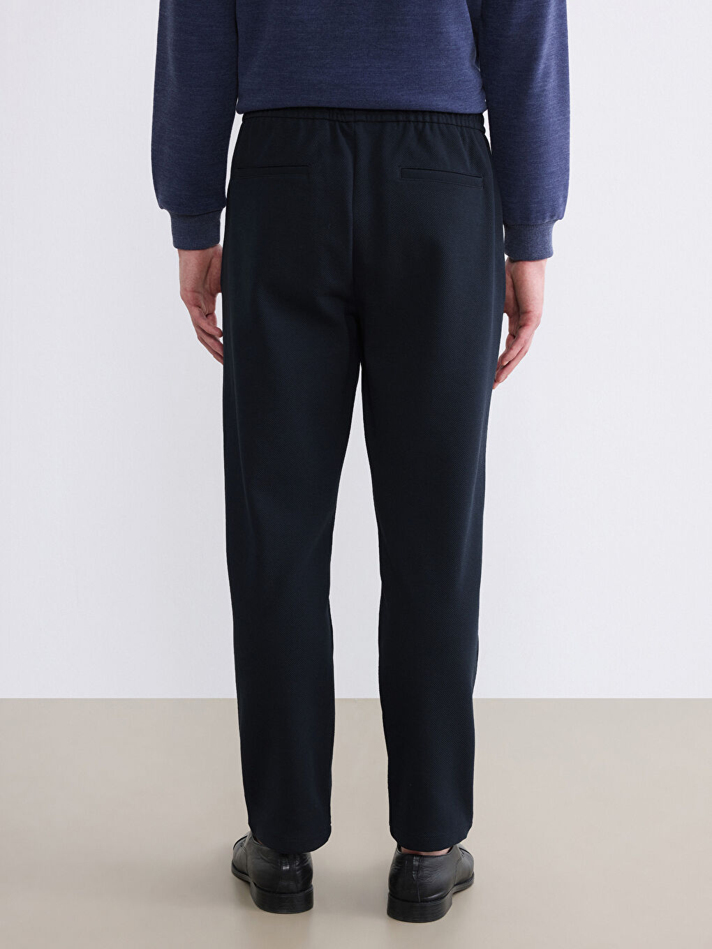 Lacivert Standart Kalıp Erkek Pantolon-3